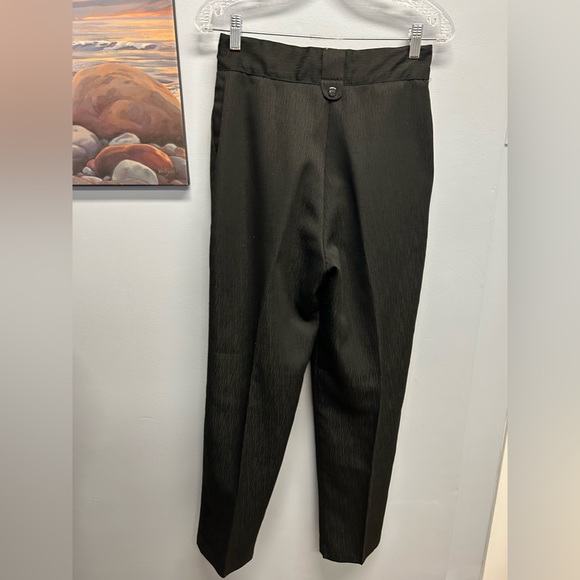 Vintage pleated black pants by preview size 6 - Picture 2 of 10